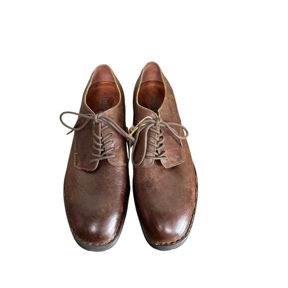 Born Men’s Brown Leather Casual Lace Up Oxford Shoes Comfortable H56941 Size 13M - Picture 3 of 13